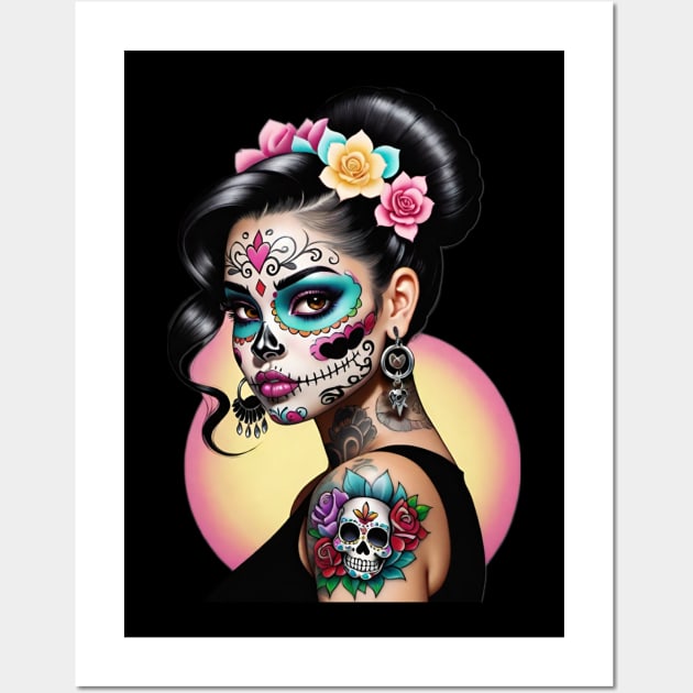 Catrina  - Dia De Los Muertos Wall Art by Absinthe Society 